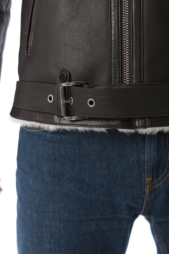 Zavelio Veste aviateur B-3 homme en peau de mouton – couleur à confirmer