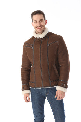 Zavelio Men's Sheepskin Jacket 1303 – Colour to confirm
