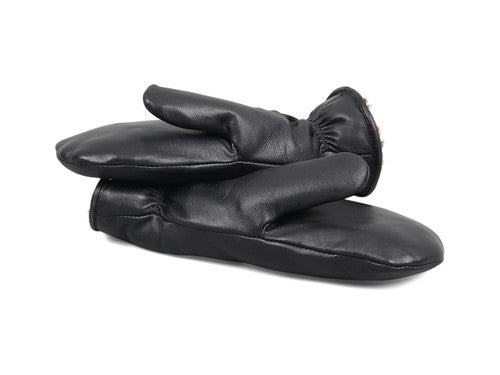 Zavelio Unisex wanten van schapenvacht – zwart
