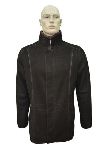 Zavelio Men's Sheepskin Coat RAMSES – Brown