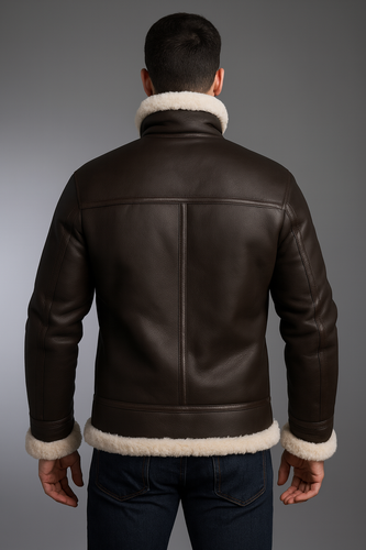Zavelio Men's B-3 Shearling Jacket – Colour to confirm