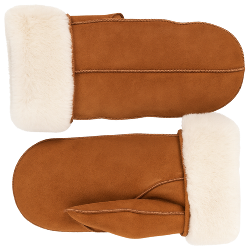 Zavelio Men's Sheepskin Mittens – Cognac