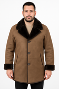 Zavelio Men's Shearling Coat – Colour to confirm