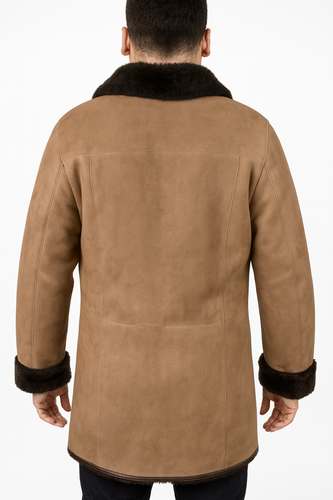 Zavelio Men's Shearling Coat – Colour to confirm