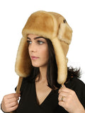 Zavelio Women's Sheepskin Aviator Hat – Tan