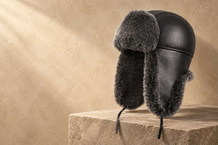 Zavelio sheepskin winter hats